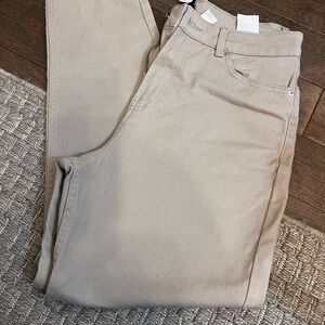 H&M High Rise Women Jeans - Tan